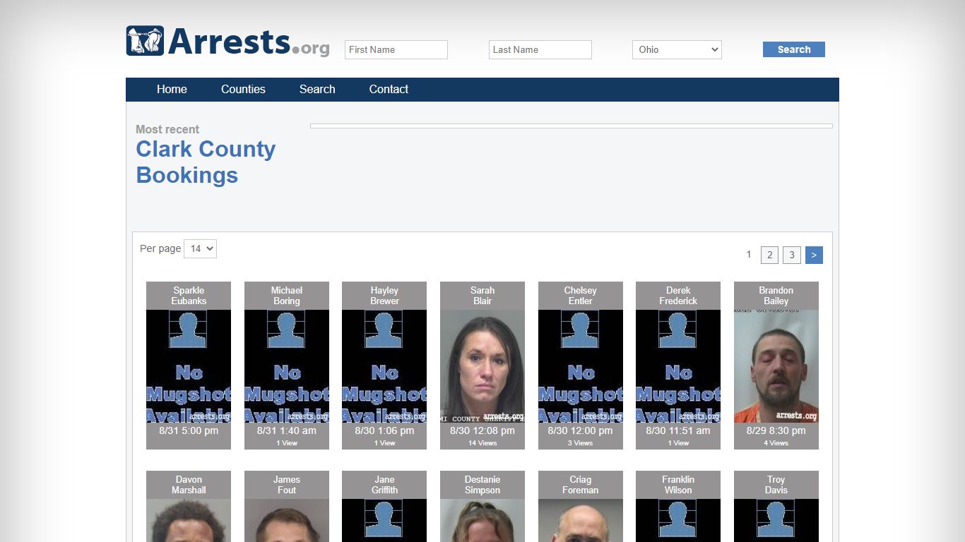 Clark County Arrests and Inmate Search